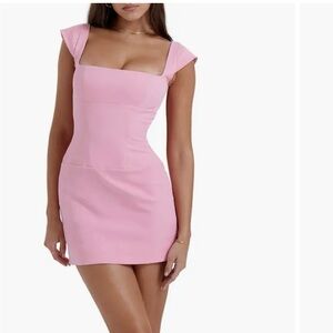 House of CB Leonida Cap Sleeve Minidress